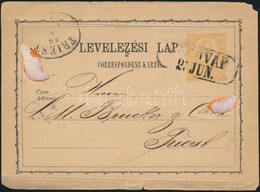 1871 2kr Díjjegyes Levelezőlap / PS-card 'UNGHVÁR' - 'TRIEST' - Autres & Non Classés
