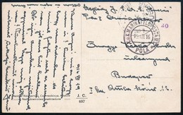 1916 Képeslap / Postcard 'SMS Huszár' + 'MFP Pola C' - Budapest - Other & Unclassified