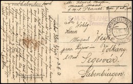 1918 Képeslap Haditengerészeti Postával / Navy Mail Postcard 'S.M.S. PLANET' Zensuriert - Otros & Sin Clasificación