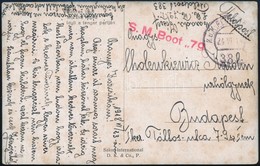 1918 Képeslap / Postcard 'S. M. Boot 79' + 'FP 383' - Other & Unclassified