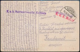 1916 Tábori Posta Képeslap 'K.u.k. Notreservespital Kufstein' - Andere & Zonder Classificatie