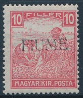 ** 1918 Fehérszámú Arató 10f Kézi Felülnyomással és Bodor Vizsgálójellel (120.000) - Otros & Sin Clasificación