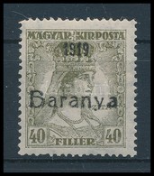 * Baranya I. 1919 Zita 40f Antikva Számokkal (48.000) - Other & Unclassified
