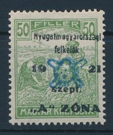 ** Nyugat-Magyarország II. 1921 Arató 50f Garancia Nélkül (18.000) - Altri & Non Classificati