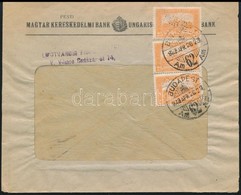 1923 Banklevél PMBK Céglyukasztásos Bélyegekkel Bérmentesítve - Other & Unclassified