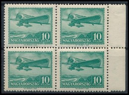 ** 1933 Repülő 10f Négyestömb (4.000) - Altri & Non Classificati