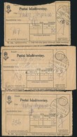1931-1932 3 Db Postai Feladóvevény - Other & Unclassified