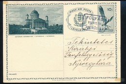 1936 Képes Díjjegyes Levelezőlap FOLYÁS Postaügynökségi Bélyegzéssel / Postcard With Postal Agency Postmark - Andere & Zonder Classificatie