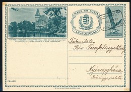 1936 Képes Díjjegyes Levelezőlap SZAKOLY Postaügynökségi Bélyegzéssel / Postcard With Postal Agency Postmark - Other & Unclassified