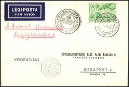 1938 Légi Lelevezőlap - Other & Unclassified