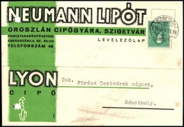 1939 Neumann Lipót Céges Levelezőlapja 'SZIGETVÁR' - Other & Unclassified