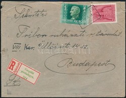 1943 Ajánlott Levél CSEGÖLD Postaügynökségi Bélyegzéssel / Registered Cover With Postal Agency Postmark - Altri & Non Classificati