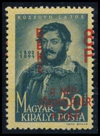 ** 1945 Béke I. 8P/50f Látványosan Jobbra Tolódott Felülnyomás / Mi 776 With Shifted Overprint - Altri & Non Classificati