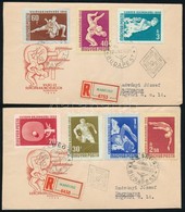 1958 Sport Sor 2 Db Ajánlott FDC-n - Sonstige & Ohne Zuordnung