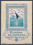 ** 1963 Műkorcsolyablokk, Nyílhegy Lemezhiba (4.000) - Sonstige & Ohne Zuordnung