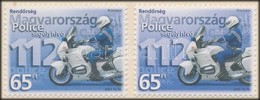 ** 2003 Rendőrnap 2 Bélyeg, Az Egyik Fényes, A Másik Selymes Gumizással - Autres & Non Classés