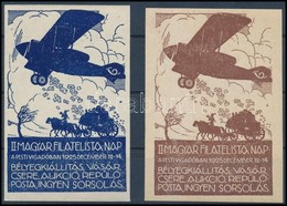 ** 1925/4a + 4bb II. Magyar Filatelista Nap Emlékív (32.000) - Sonstige & Ohne Zuordnung