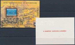 ** 1986 Budavár Emlékív Karton + Ajándék, Mindkettő 000704 Sorszámmal (9.000) - Andere & Zonder Classificatie