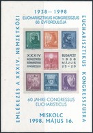 ** 1998 Eucharisztikus Kongresszus 60. évforduló 1938-1998 Miskolc, Sorszám Nélkül (9.000) - Other & Unclassified