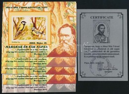 ** 2002/10 Madarak és Fák Napja 1. 5 Db-os Emlékív Garnitúra + Certificate (28.000) - Other & Unclassified