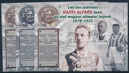 ** 2018 Hajós Alfréd 3 Db-os Emlékív Garnitúra Azonos No 0026 Sorszámmal - Other & Unclassified