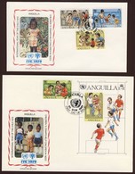 1981 UNICEF, Nemzetközi Gyermekév, Játszó, Sportoló, Zenélő Gyerekek, Kutya Sor+blokk FDC - Autres & Non Classés