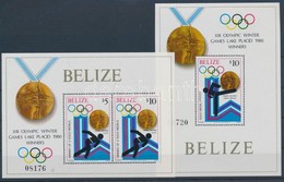 ** 1980 Téli Olimpiai Győztesek Blokksor Mi 20-21 - Altri & Non Classificati