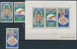 ** 1972 Nyári Olimpia, München Sor Mi 484-486 + Blokk 19 - Otros & Sin Clasificación