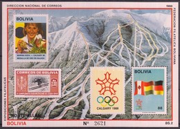 ** 1988 Téli Olimpia Blokk Mi 173 - Andere & Zonder Classificatie