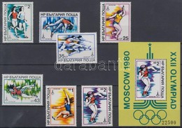 ** 1979 Nyári Olimpia Sor + Blokkból Kitépett Bélyeg Mi 2832-2838 + Blokk Mi 96 - Other & Unclassified