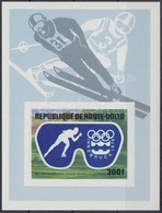 ** 1975 Téli Olimpia Vágott Blokk Mi 39 - Other & Unclassified