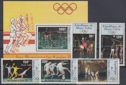 ** 1984 Los Angeles-i Olimpia Sor Mi 929-933 + Blokk 70 - Altri & Non Classificati