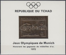 ** 1971 Müncheni Nyári Olimpia Aranyfóliás Blokk Mi 25 - Autres & Non Classés