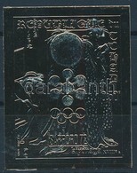 ** 1971 Sapporoi Téli Olimpia Aranyfóliás Vágott Bélyeg Mi 413 B - Otros & Sin Clasificación