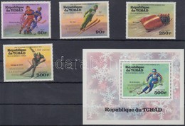 ** 1976 Olimpiai érmesek Sor Arany Felülnyomással Mi 731-734 + Blokk 63 - Autres & Non Classés