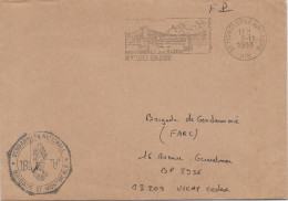 1993 - GENDARMERIE - ENVELOPPE En FRANCHISE De MONTMERLE (AIN) - Military Postmarks From 1900 (out Of Wars Periods)