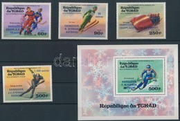 ** 1976 Téli Olimpia Sor Mi 731-734 + Blokk Mi 63 - Andere & Zonder Classificatie