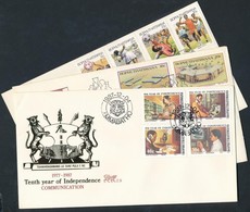 1987 3 Db FDC Mi 181-184, 190-197 - Autres & Non Classés