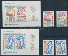 ** 1985 Nyári Olimpia, 1988 2 Klf Sor Mi 1410-1411 + 1421-1422 + 2 Klf Blokk 504 + 507 - Other & Unclassified