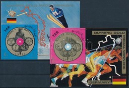 ** 1970 Német Olimpiai Aranyérmesek Fogazott és Vágott Blokk Mi 149-150 - Altri & Non Classificati