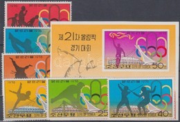 ** 1976 Nyári Olimpia, Montreal (I.) Sor Mi 1508-1513 A + Vágott Blokk 26 - Andere & Zonder Classificatie