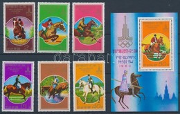 ** 1978 Előolimpia: Moszkva Sor Mi 1707-1712 + Blokk Mi 47 - Autres & Non Classés