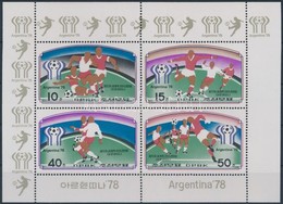 ** 1978 Sport; Labdarúgás Kisív Mi 1676- 1679 - Sonstige & Ohne Zuordnung