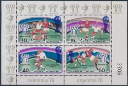 ** 1978 Sport; Labdarúgás Kisív Mi A 1676-A 1679 - Andere & Zonder Classificatie