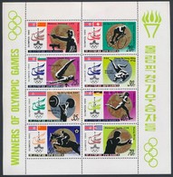 ** 1980 Nyári Olimpia érmesei Kisív Mi 2052-2059 - Sonstige & Ohne Zuordnung