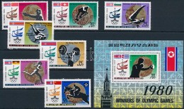 ** 1980 Olimpia Sor Mi 2052-2058 + Blokk Mi 84 - Andere & Zonder Classificatie