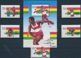 ** 1988 Nyári Olimpia, Szöul Sor Mi 1205-1209 + Blokk 131 - Andere & Zonder Classificatie