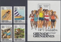 ** 1986 Nyári Olimpia, Szöul Sor Mi 812-815 + Blokk Mi 119 - Andere & Zonder Classificatie