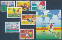 ** 1984 Los Angeles-i Olimpia Sor + Blokk Mi 765-771 + 260 - Altri & Non Classificati