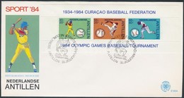 1984 Baseball Blokk FDC Mi 27 - Andere & Zonder Classificatie